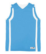 2551 Badger Youth B-Slam Reversible Basketball Tank Columbia Blue/ White