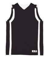2551 Badger Youth B-Slam Reversible Basketball Tank Black/ White