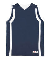 2551 Badger Youth B-Slam Reversible Basketball Tank Navy/ White