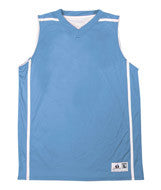 2552 Badger Youth Reversible V-Neck B-Line Tank Columbia Blue/ White