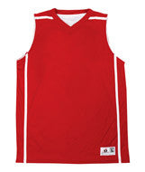 2552 Badger Youth Reversible V-Neck B-Line Tank Red/ White