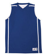 2552 Badger Youth Reversible V-Neck B-Line Tank Royal/ White