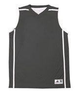 2552 Badger Youth Reversible V-Neck B-Line Tank Graphite/ White