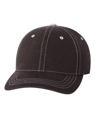 Flexfit - Contrast Color Stitched Cap - 6386 Brown/_stone