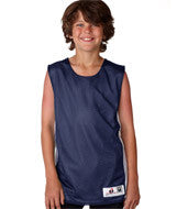2559 Badger Youth Challenger Reversible Tank Navy/ White