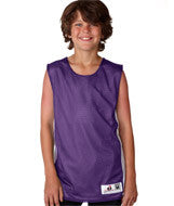 2559 Badger Youth Challenger Reversible Tank Purple/ White