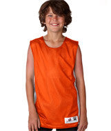 2559 Badger Youth Challenger Reversible Tank Burnt Orange/ White
