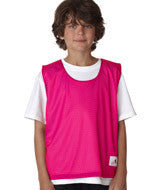 2560 Badger Youth Lacrosse Reversible Practice Jersey Hot Pink/ White
