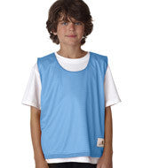 2560 Badger Youth Lacrosse Reversible Practice Jersey Columbia Blue/ White