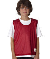 2560 Badger Youth Lacrosse Reversible Practice Jersey Cardinal/ White