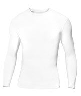 2604 Badger Youth Long-Sleeve B-Fit Crew White