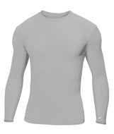 2604 Badger Youth Long-Sleeve B-Fit Crew Silver
