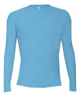 2604 Badger Youth Long-Sleeve B-Fit Crew Columbia Blue