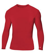 2604 Badger Youth Long-Sleeve B-Fit Crew Red