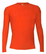 2604 Badger Youth Long-Sleeve B-Fit Crew Burnt Orange