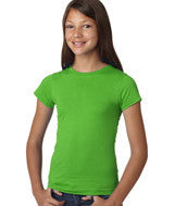 2616 LA T Girls’ Fine Jersey Longer Length T-Shirt Apple