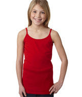 2623 LA T Girls Spaghetti Strap Tank Red