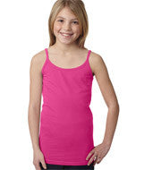 2623 LA T Girls Spaghetti Strap Tank Raspberry Sorbet