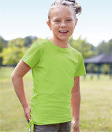 2625 LA T Girls Side Tie Tee Key Lime