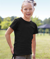 2625 LA T Girls Side Tie Tee Black