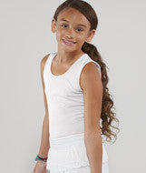2690 LA T Girls' Fine Jersey Tank White
