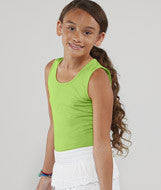 2690 LA T Girls' Fine Jersey Tank Key Lime