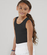 2690 LA T Girls' Fine Jersey Tank Black