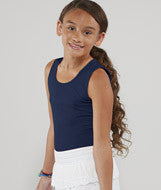 2690 LA T Girls' Fine Jersey Tank Navy
