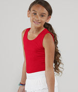 2690 LA T Girls' Fine Jersey Tank Red