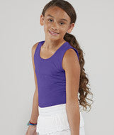 2690 LA T Girls' Fine Jersey Tank Purple