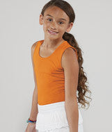 2690 LA T Girls' Fine Jersey Tank Mandarin Orange