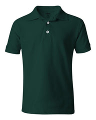French Toast - Youth Short Sleeve Pique Polo - A9084 Hunter