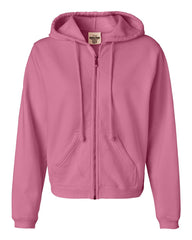 Comfort Colors - Ladies' Pigment-Dyed Full-Zip Hooded Sweatshirt - 1598 Crunchberry