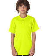 2930 Badger Youth B-Core Henley Tee Safety Yellow