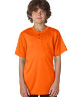 2930 Badger Youth B-Core Henley Tee Safety Orange