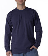 2955 Union Made: A Division of Bayside Adult Union Made Long-Sleeve Tee Navy