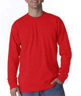2955 Union Made: A Division of Bayside Adult Union Made Long-Sleeve Tee Red