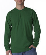 2955 Union Made: A Division of Bayside Adult Union Made Long-Sleeve Tee Forest Green