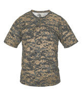 2980 Badger Youth Two-Button Placket Self Collar Tee Sand Digital