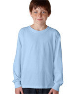 29BL Jerzees Youth Heavyweight Blend&trade; Long-Sleeve T-Shirt Light Blue