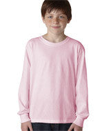 29BL Jerzees Youth Heavyweight Blend&trade; Long-Sleeve T-Shirt Classic Pink
