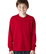 29BL Jerzees Youth Heavyweight Blend&trade; Long-Sleeve T-Shirt True Red