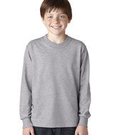 29BL Jerzees Youth Heavyweight Blend&trade; Long-Sleeve T-Shirt Athletic Heather