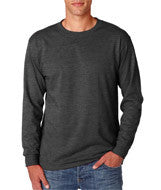 29LS Jerzees Adult Heavyweight Blend&trade; Long-Sleeve T-Shirt Black Heather (50/50)