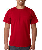 29MP Jerzees Adult Heavyweight Blend&trade; Pocket T-Shirt True Red