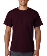 29MP Jerzees Adult Heavyweight Blend&trade; Pocket T-Shirt Maroon
