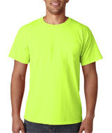 29MP Jerzees Adult Heavyweight Blend&trade; Pocket T-Shirt Safety Green (50/50)