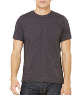 3001U Bella + Canvas Unisex Made in the USA Jersey Short-Sleeve Tee Dark Grey Heather