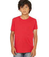 3001Y Bella + Canvas Youth Jersey Short-Sleeve Tee Red