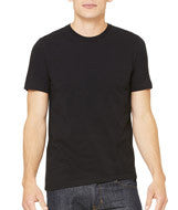 3001 Bella + Canvas Unisex Jersey Short-Sleeve Tee Black